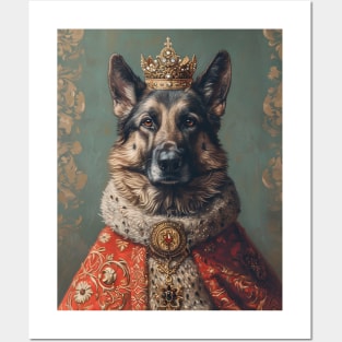 German Shepherd The King Posters and Art